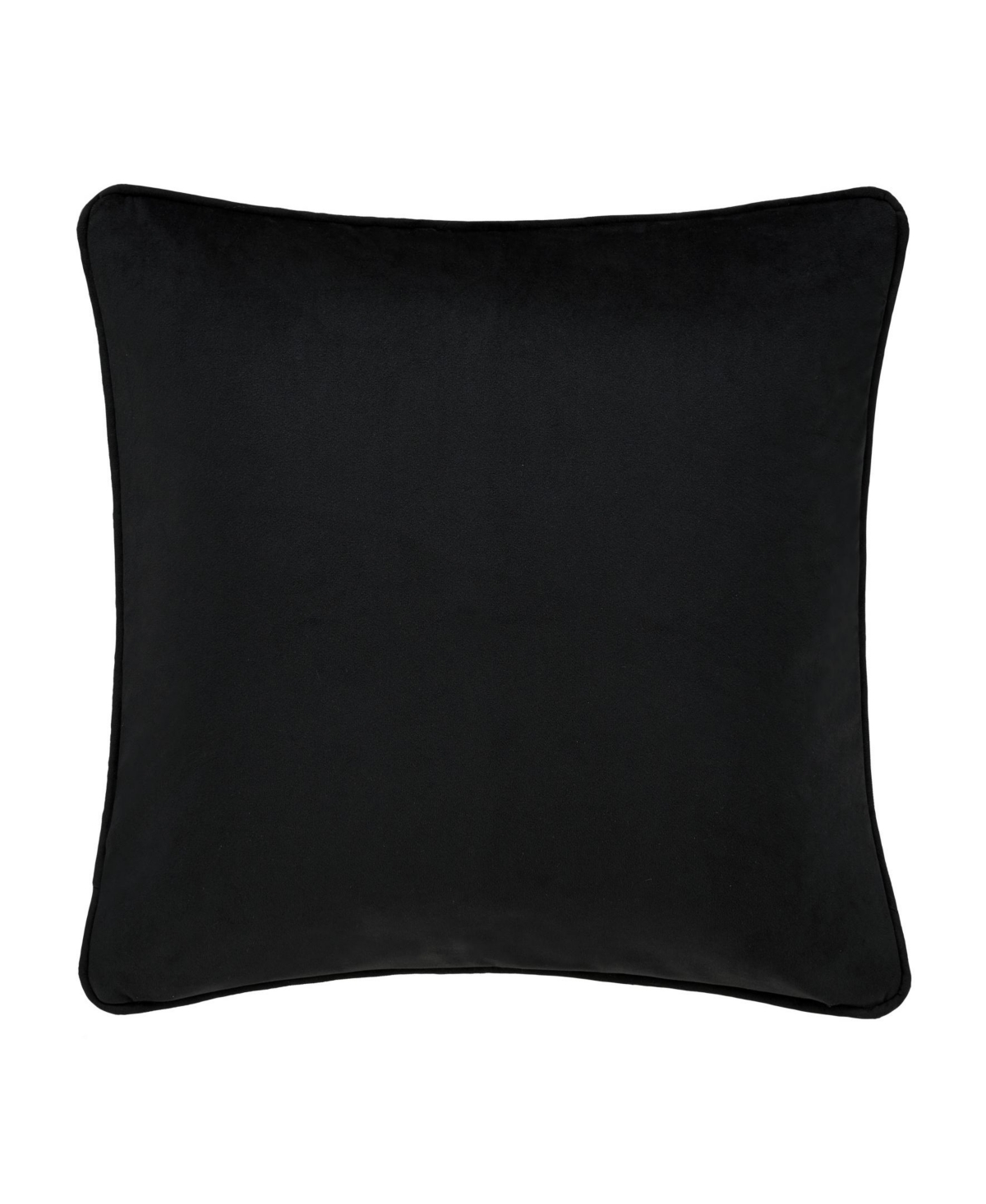 Shop Five Queens Court Davinci Square Decorative Pillow, 20" X 20" In Black