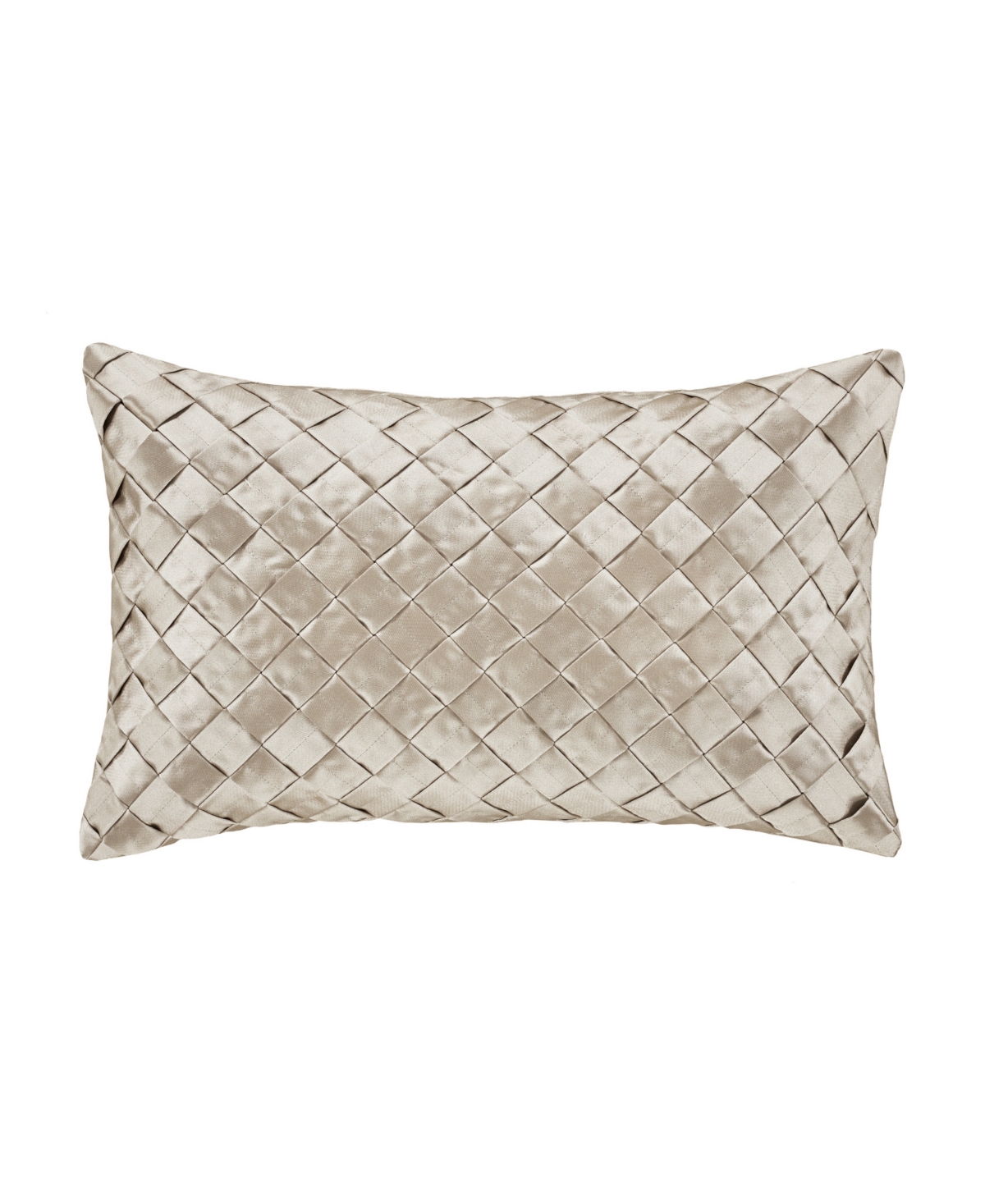Five Queens Court Davinci Boudoir Decorative Pillow, 13" X 21" In Taupe