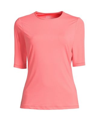 Plus Size SunShade UPF 50 Elbow Sleeve Rash Guard Swim Tee