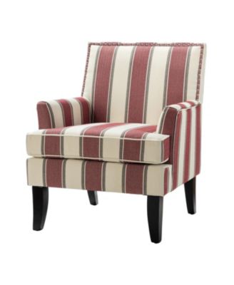 Herrera Classic Upholstered Armchair with Nail Head Trim