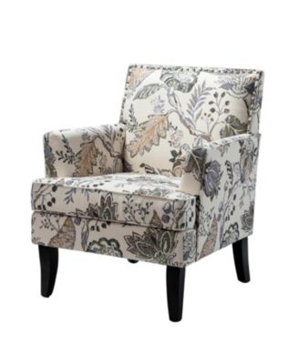 Herrera Classic Upholstered Armchair with Nail Head Trim