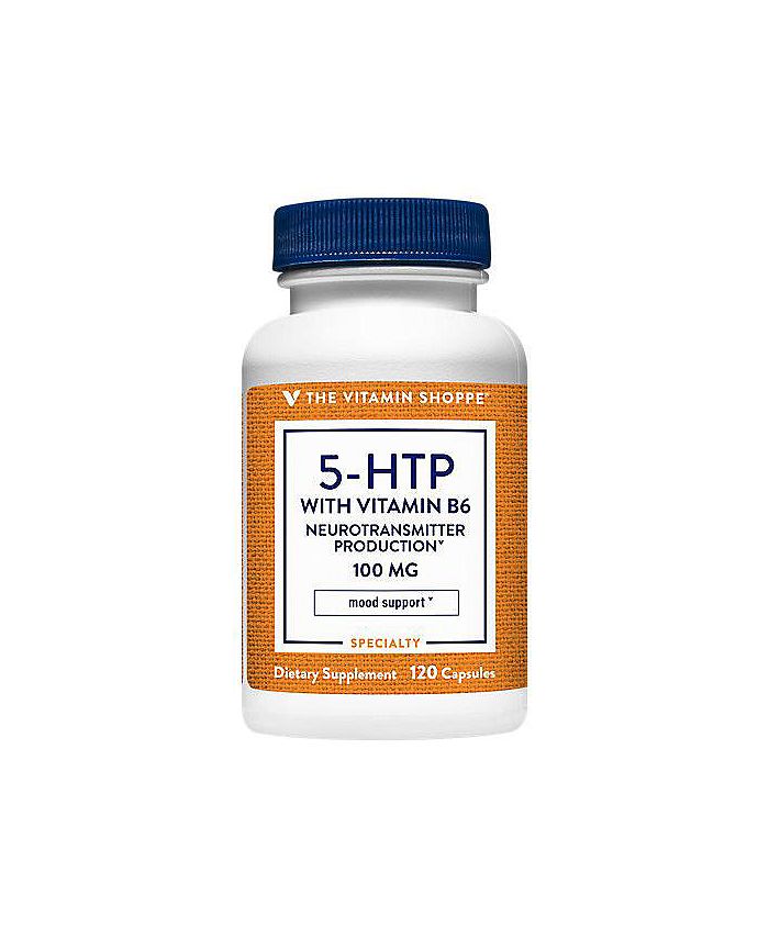 The Vitamin Shoppe 5HTP with Vitamin B6 for Mood Support 100 MG (120 Capsules) Macy's