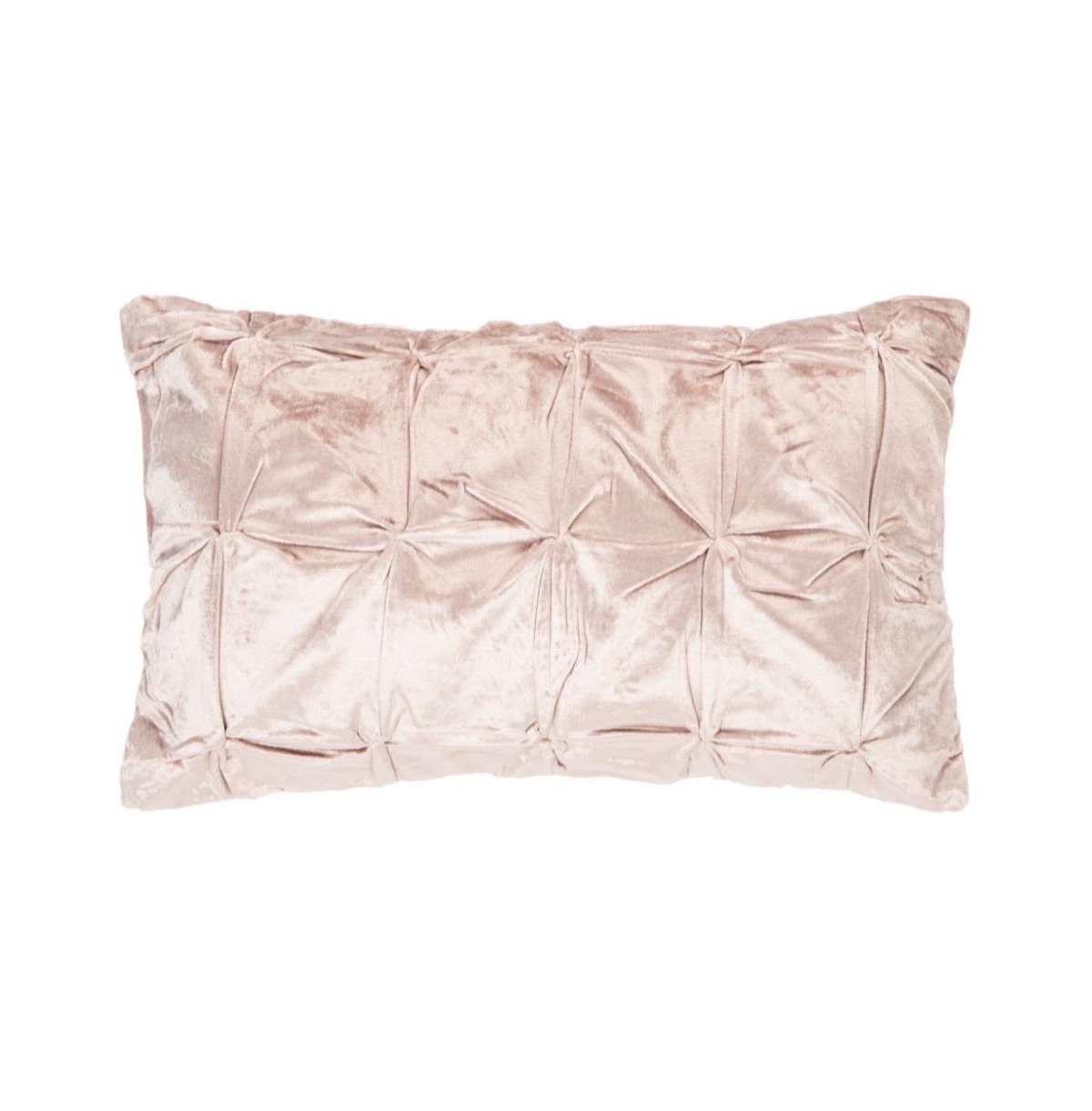 Safavieh Trinz 12" X 20" Pillow In Blush