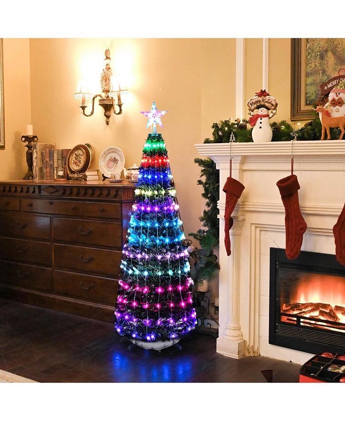 5 Ft Christmas Tree Decoration Light RGB LED String Lamp Bluetooth APP Remote Control