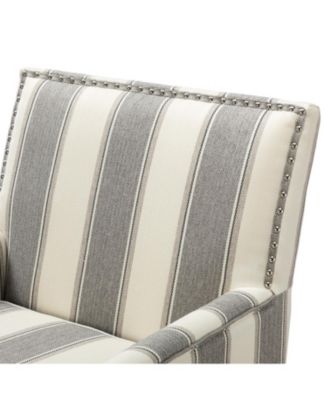 Herrera Classic Upholstered Armchair with Nail Head Trim