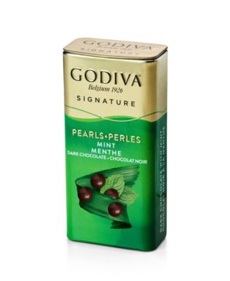 Dark Chocolate Mint Pearls, Set of 18