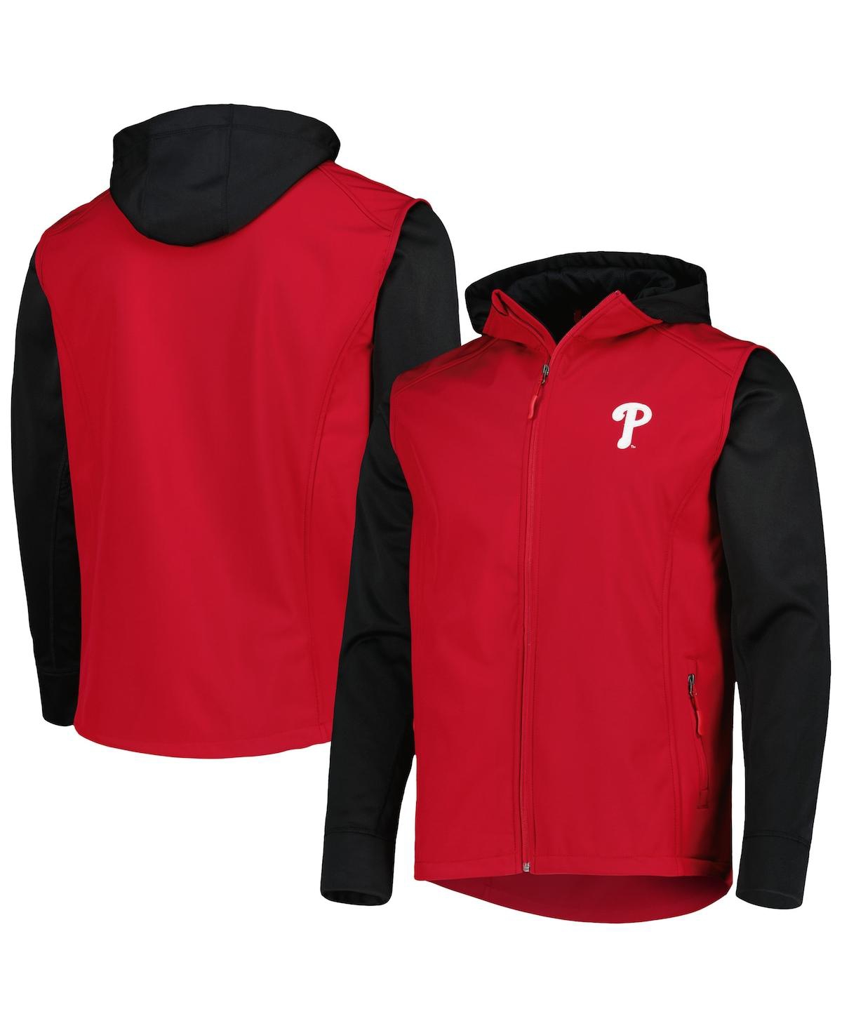 Men's Dunbrooke Red, Black Philadelphia Phillies Alpha Full-Zip Jacket - Red, Black