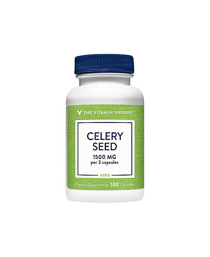 The Vitamin Shoppe Celery Seed Promotes Healthy Digestion 1,500 MG Per Serving (100 Capsules