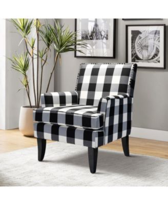 Herrera Classic Upholstered Armchair with Nail Head Trim