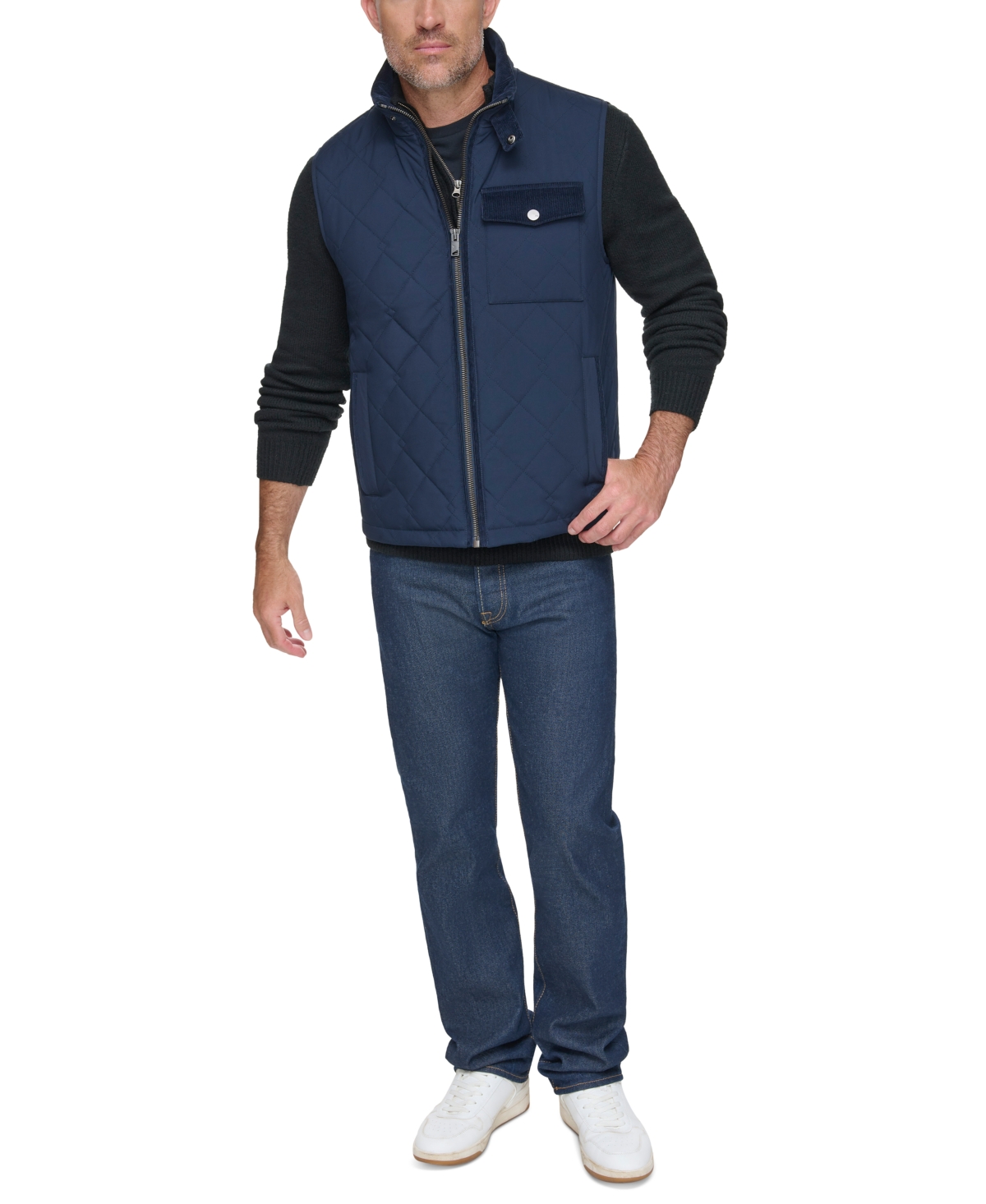 Men's Barnet Quilted Vest - Ink