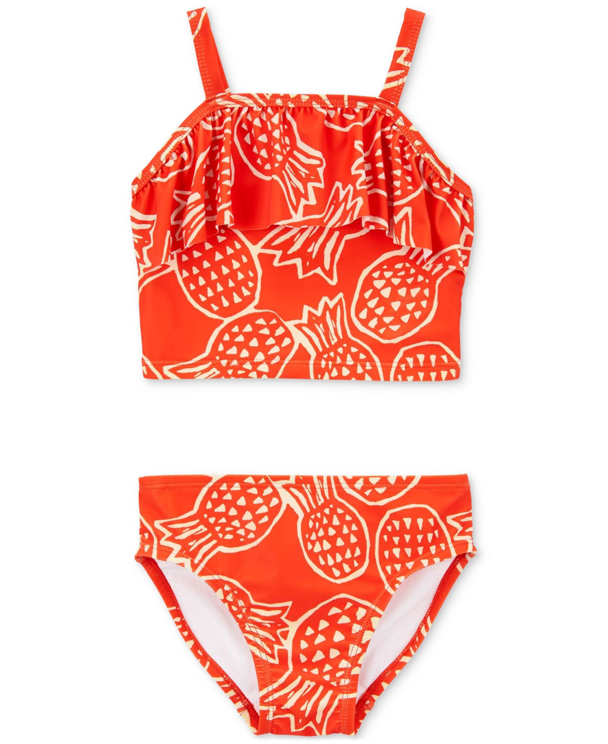 Carter's Babies' Toddler Girls Pineapple-print Tankini Swimsuit, 2 Piece Set In Assorted