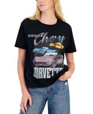 Love Tribe - Juniors' Chevy Corvette Boyfriend Tee