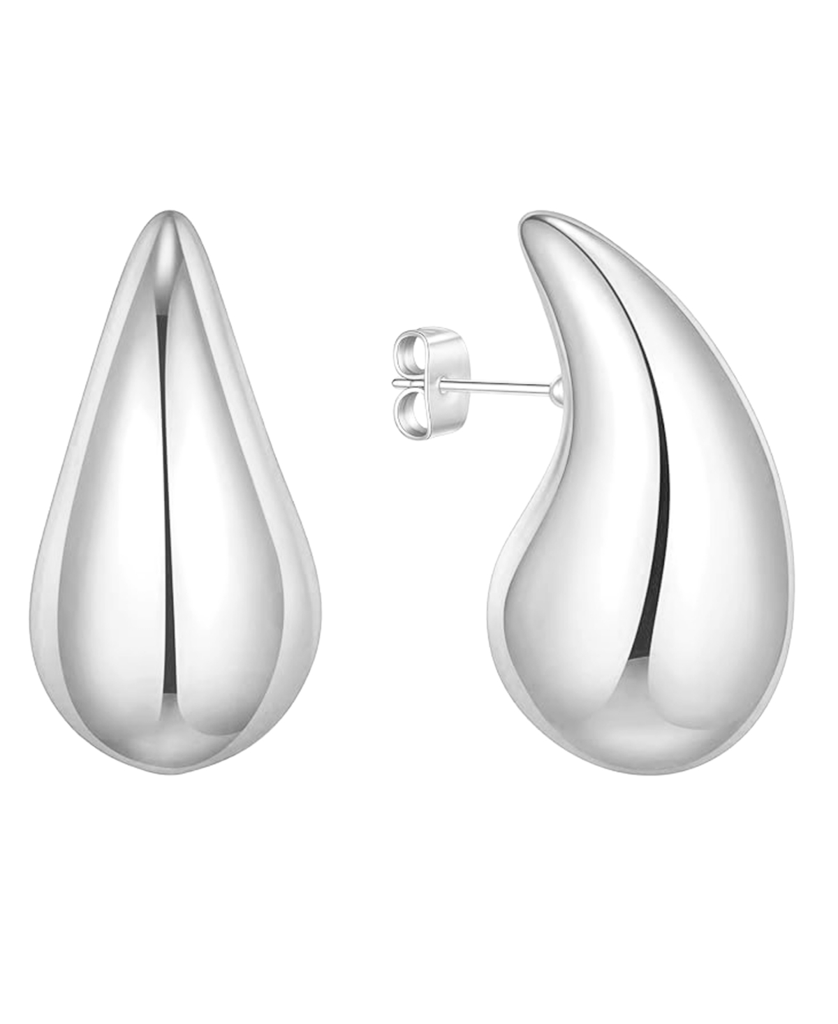 Shop And Now This 18k Gold Plated Or Silver Large Teardop Stud Earrings
