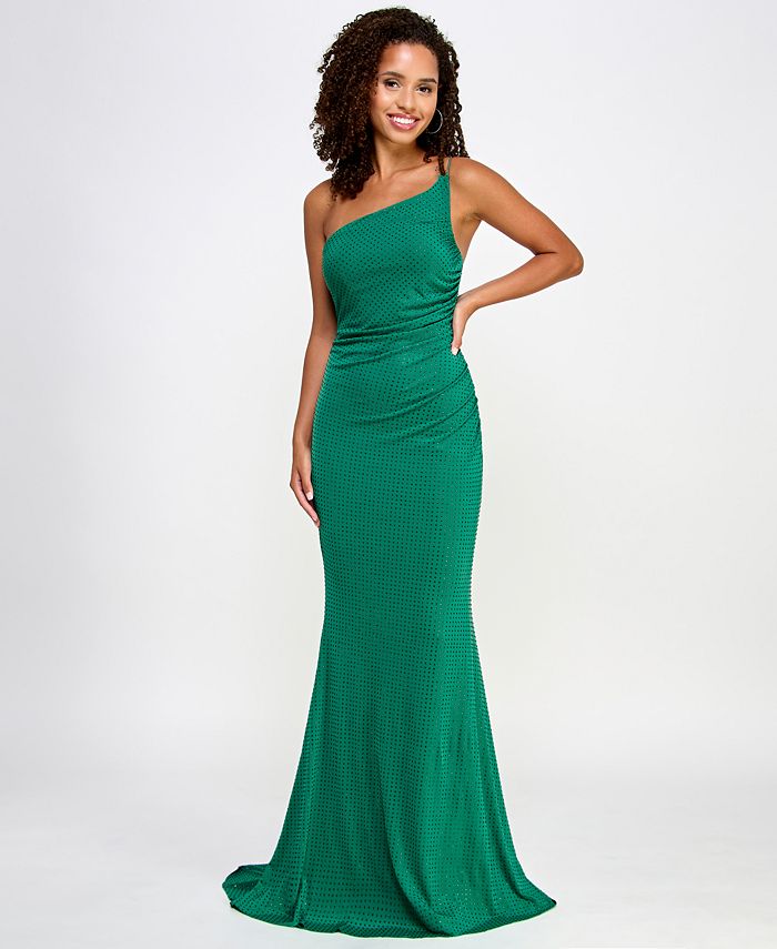 Macy's green new arrivals evening gown