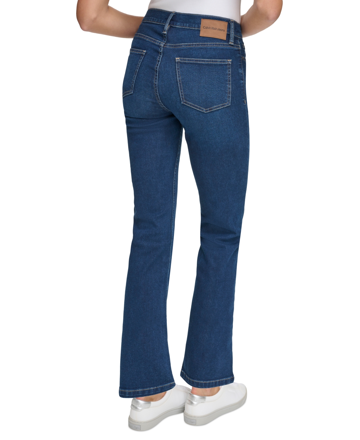 Shop Calvin Klein Jeans Est.1978 Petite High-rise Bootcut Jeans In Malibu