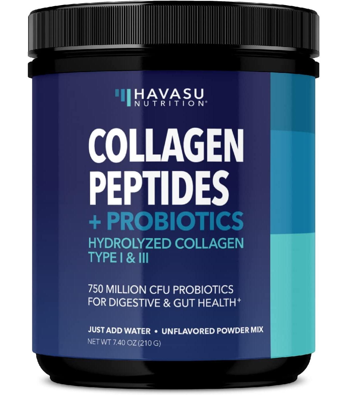 Collagen Powder + Probiotics, 7.40 oz (about 209.79 g)