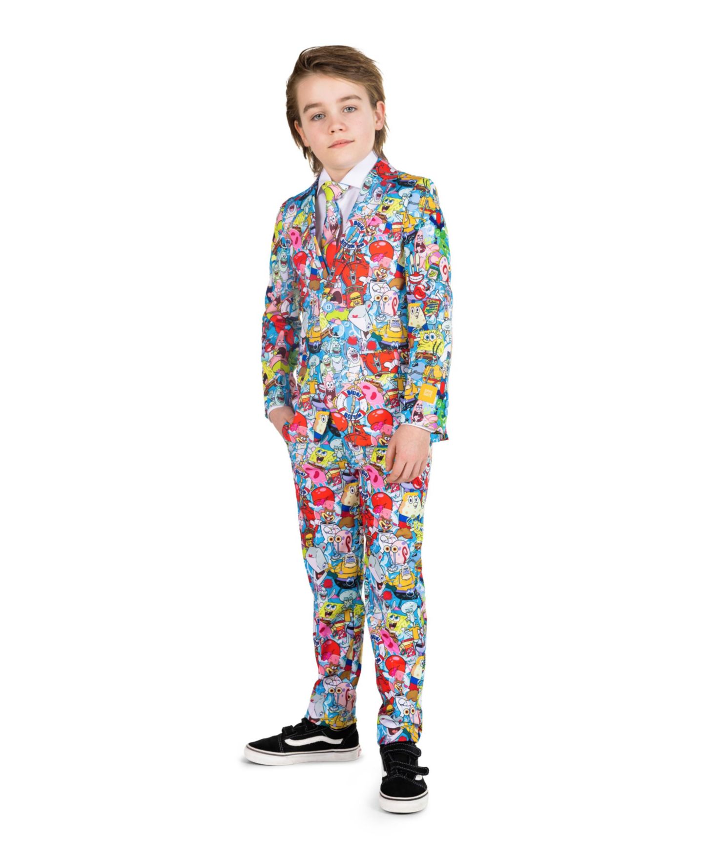 Детский костюм OppoSuits SpongeBob Frenzy приталенного кроя, для мальчиков — фото 4