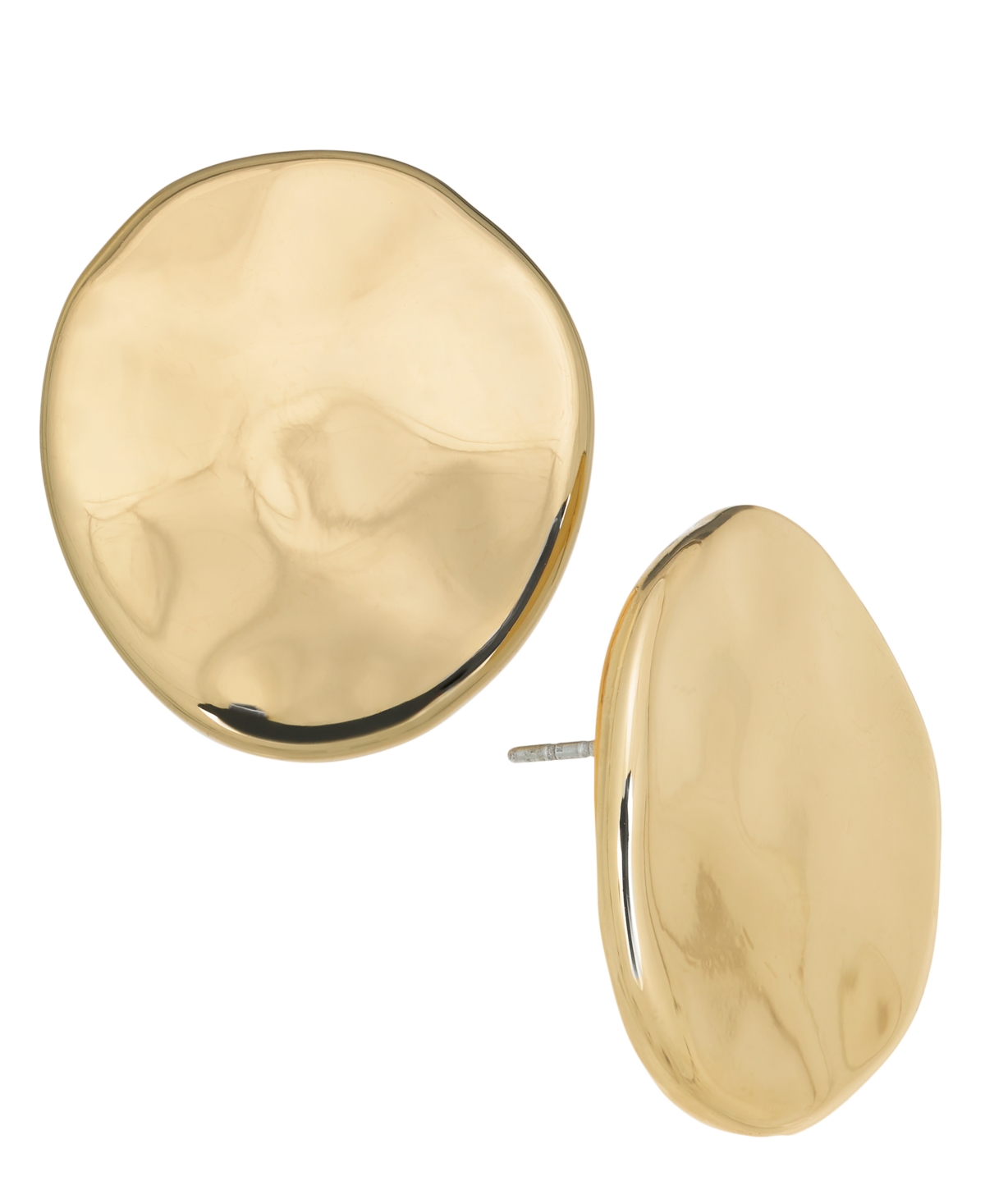 Hammered Circular Stud Earrings, Created for Macy's - Silver