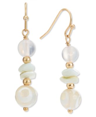 Style & Co - Gold-Tone Beaded Drop Earrings