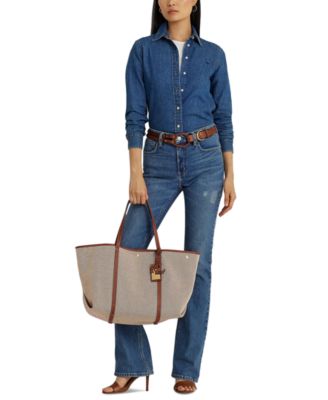 Canvas & Leather Emerie Extra Large Tote Bag