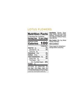 Sugarfina Lunar New Year Lotus Flowers Candy Small Cube, Pack of 3