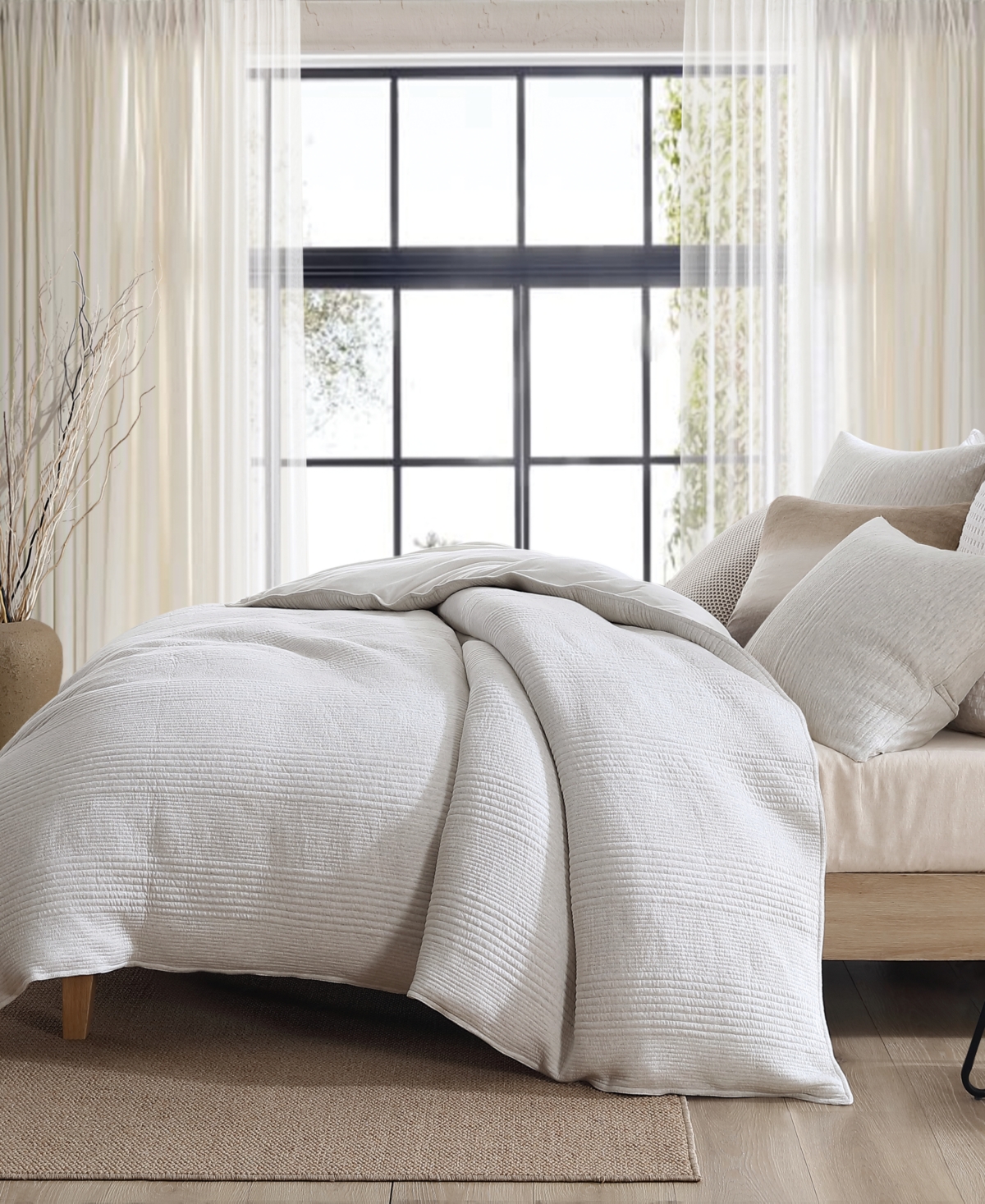 Dkny Pure Ribbed Jersey 3-Pc. Comforter Set