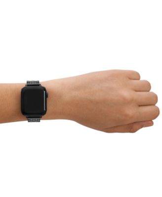 Black Stainless Steel Scallop Bracelet Band for Apple Watch, 38mm, 40mm, 41mm