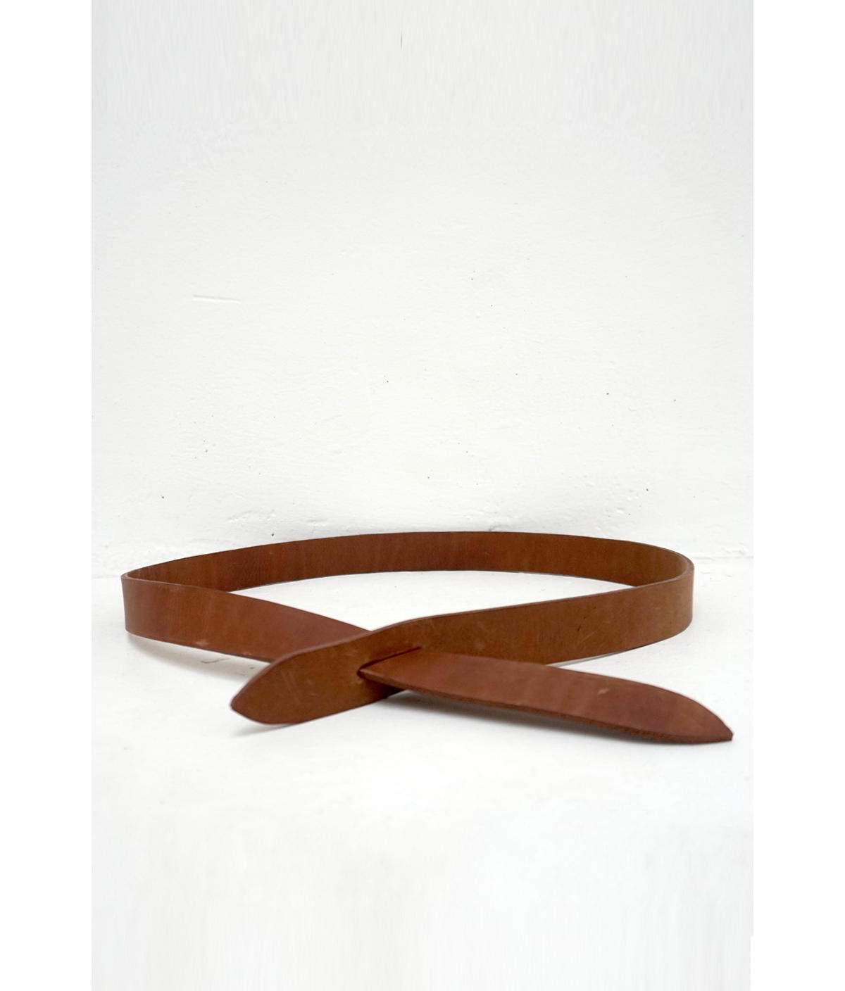 Women's Fiona Wrap Leather Belt in Brown - Brown