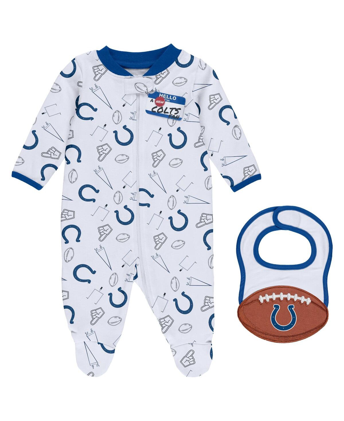Shop Wear By Erin Andrews Newborn And Infant Boys And Girls  White Indianapolis Colts Sleep And Play Full-