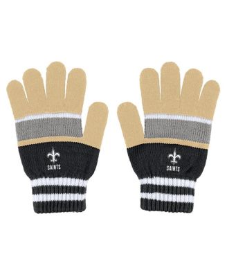Women's New Orleans Saints Stripe Glove and Scarf Set