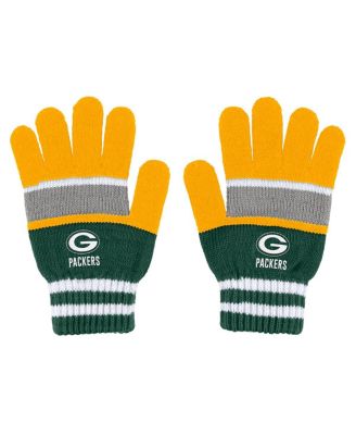 Women's Green Bay Packers Stripe Glove and Scarf Set