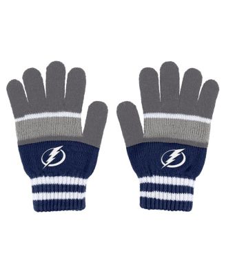 Women's Tampa Bay Lightning Stripe Glove and Scarf Set