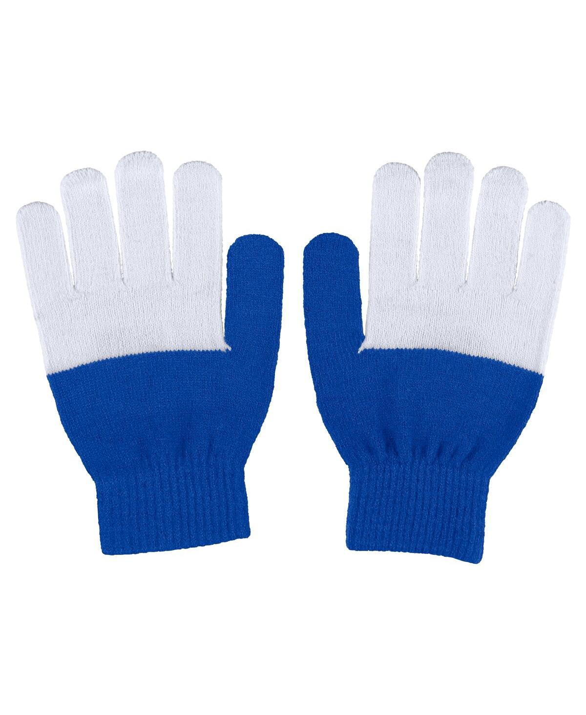Shop Wear By Erin Andrews Women's  Los Angeles Rams Color-block Gloves In White,royal