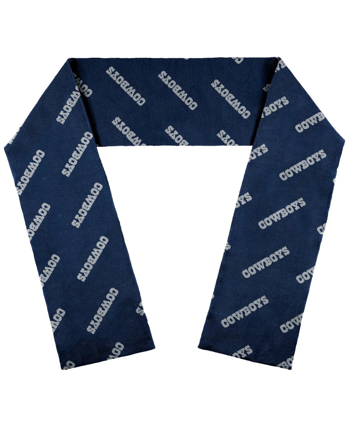 Wear By Erin Andrews Women's  Dallas Cowboys Team Wordmark Scarf In Navy