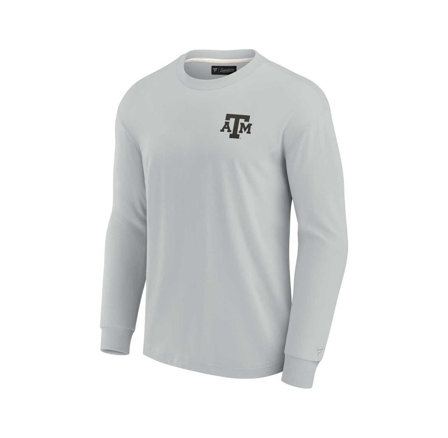 Men's and Women's Gray Texas A&M Aggies Super Soft Long Sleeve T-shirt