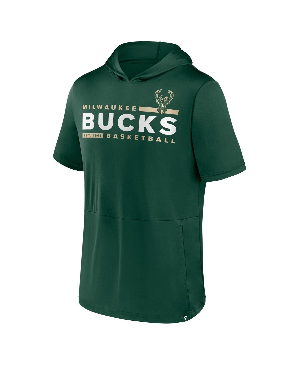 Men's FanaticsMilwaukee Bucks Possession Hoodie T-shirt - Hunter Green