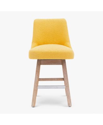 26" Upholstered Swivel Counter Height Bar Stool