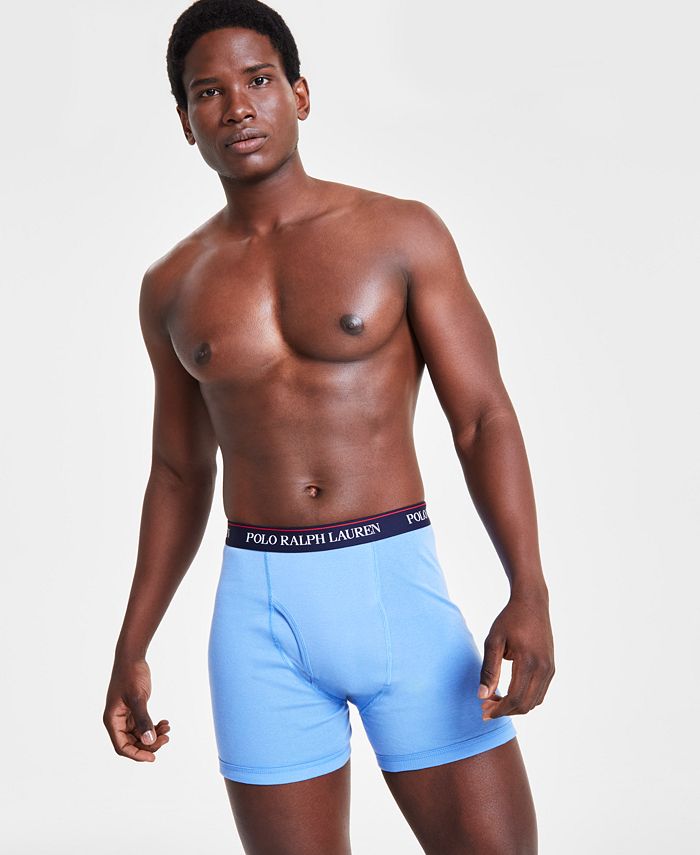 Polo Ralph Lauren Classic Fit Cotton Wicking Boxer Brief 3-Pack & Reviews