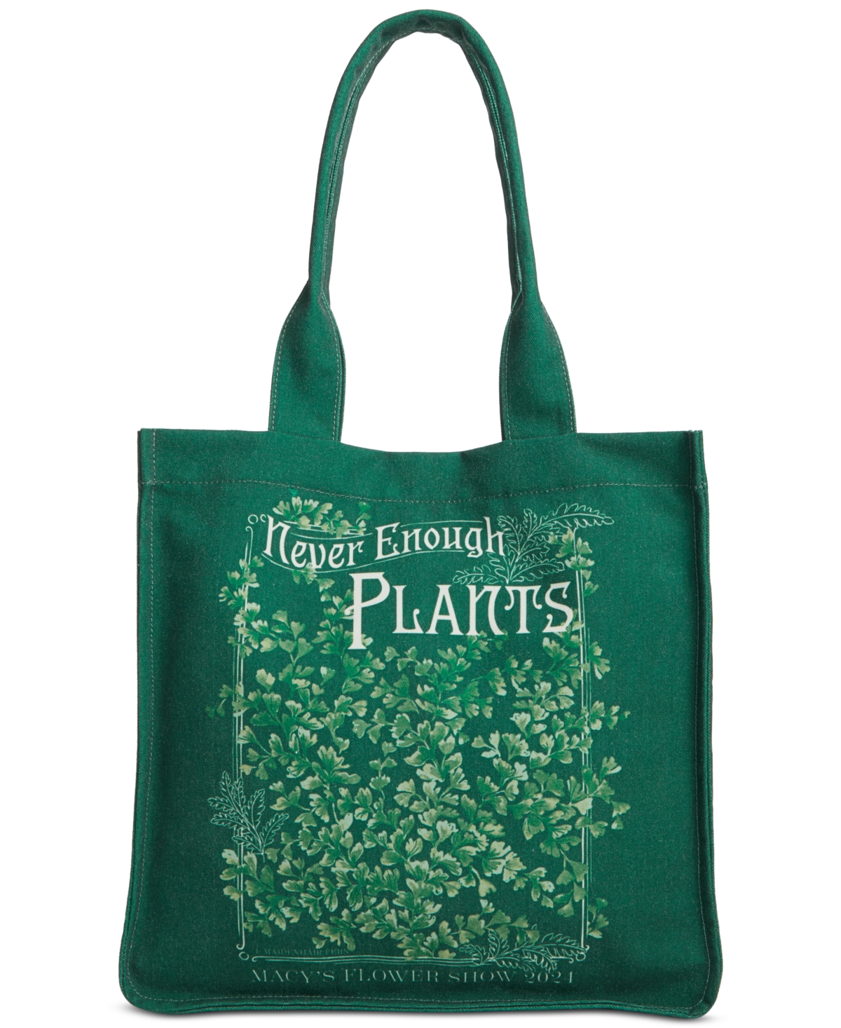 Macy's Flower Show Casual Tote, Created For  In Green Leaf