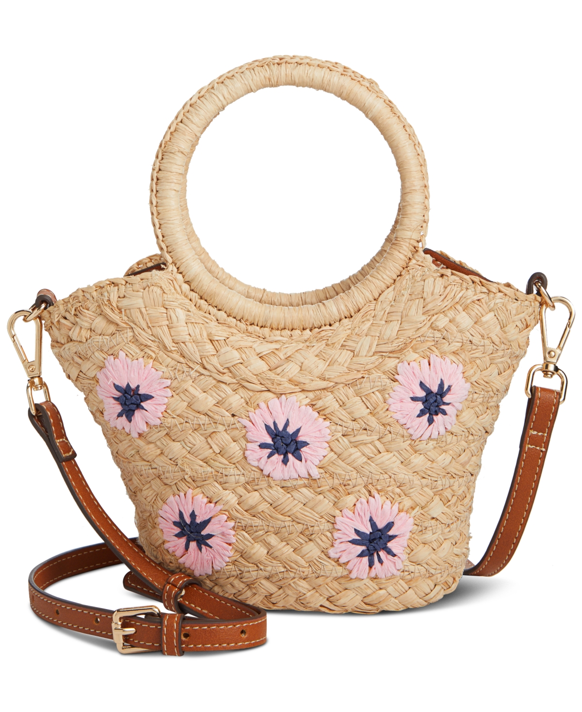 Flower Show Mini Tote, Created for Macy's - Natural