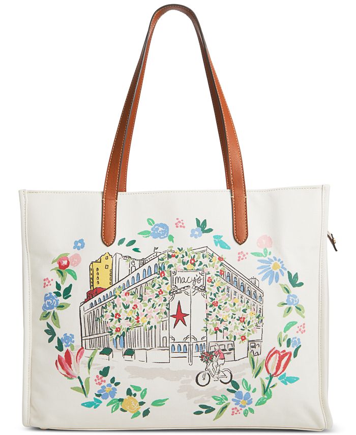 Macy's canvas tote best sale bags