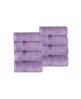 Solid Quick Drying 100% Egyptian Cotton 8-Pc Hand Towel Set