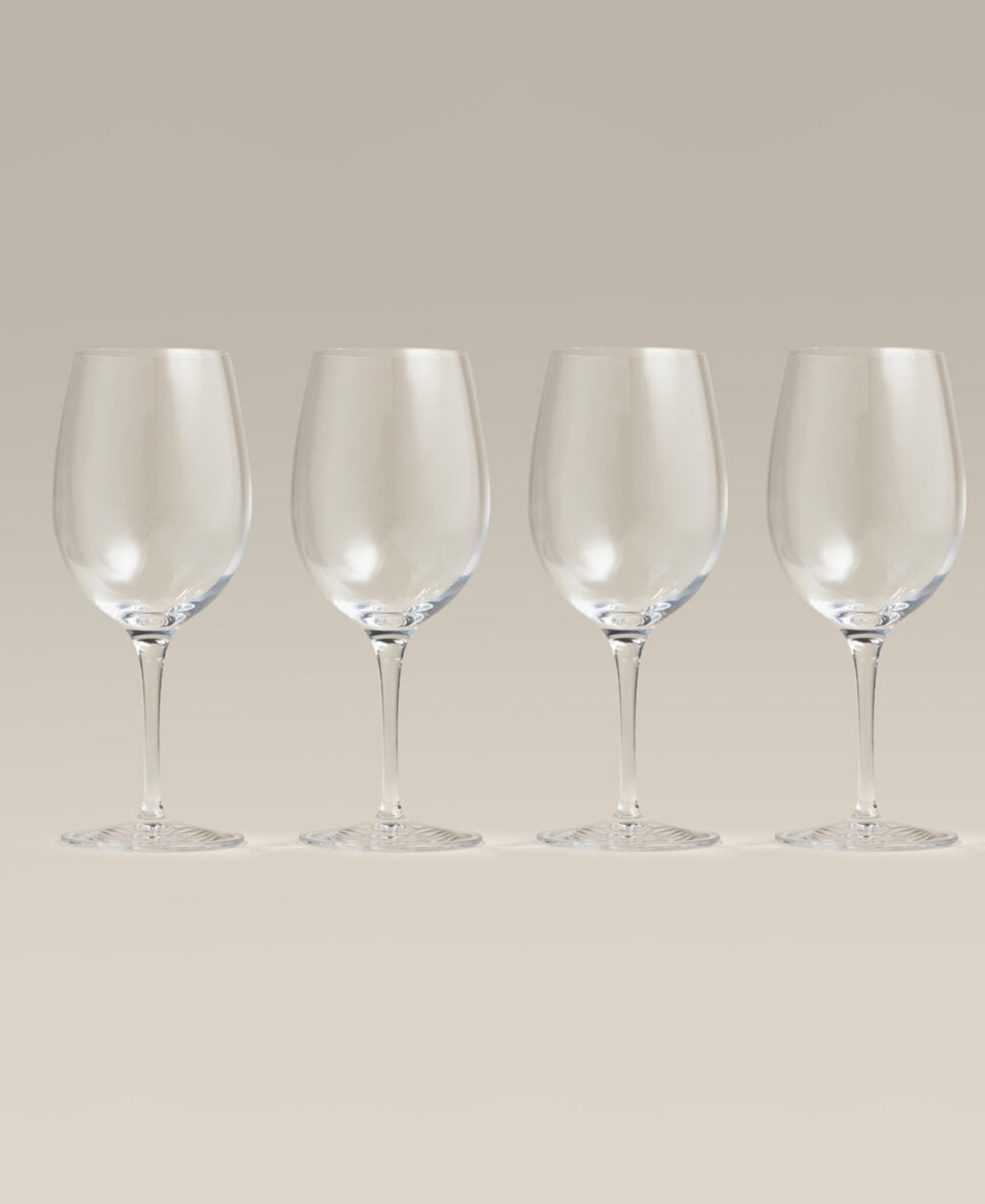 Shop Year & Day Plain Wine Glasses, Set Of 4 In Clear
