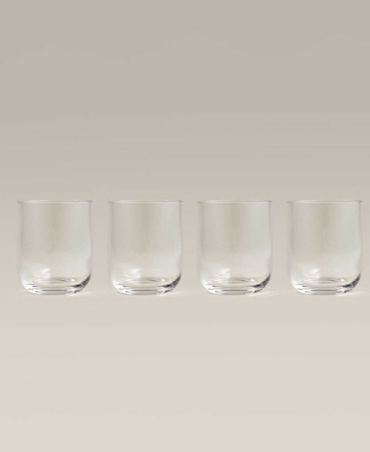 Year & Day Plain Short Glasses, Set Of 4 In Clear