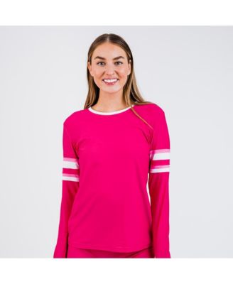 Women's Striped Color Block Rash Guard