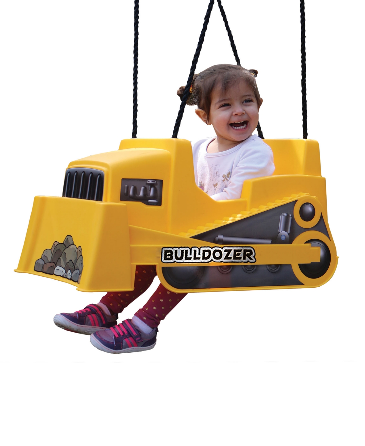 Shop M&m Sales Enterprises Bulldozer Toddler Swing In Yellow