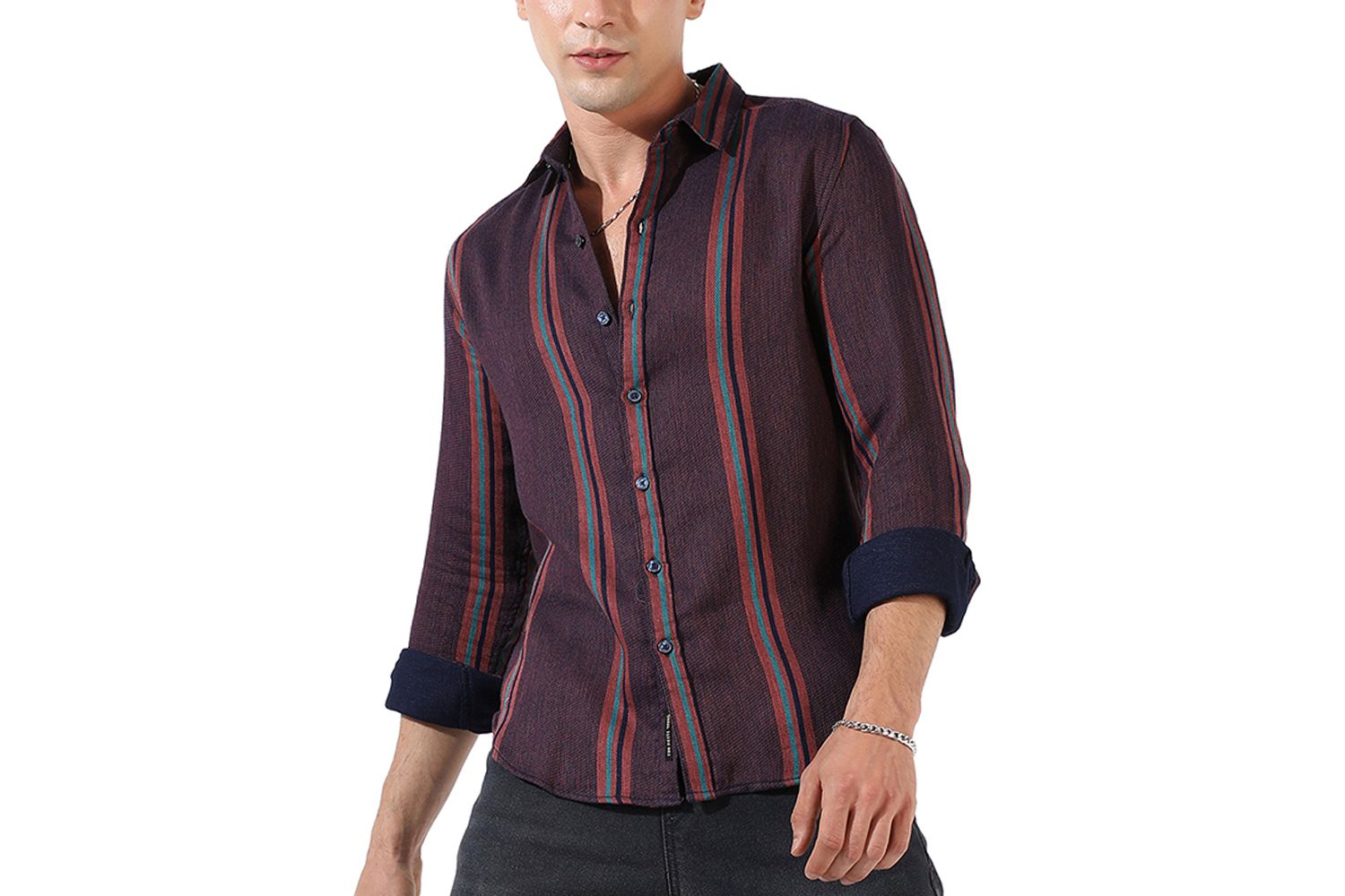 Men's Striped Casual Shirt