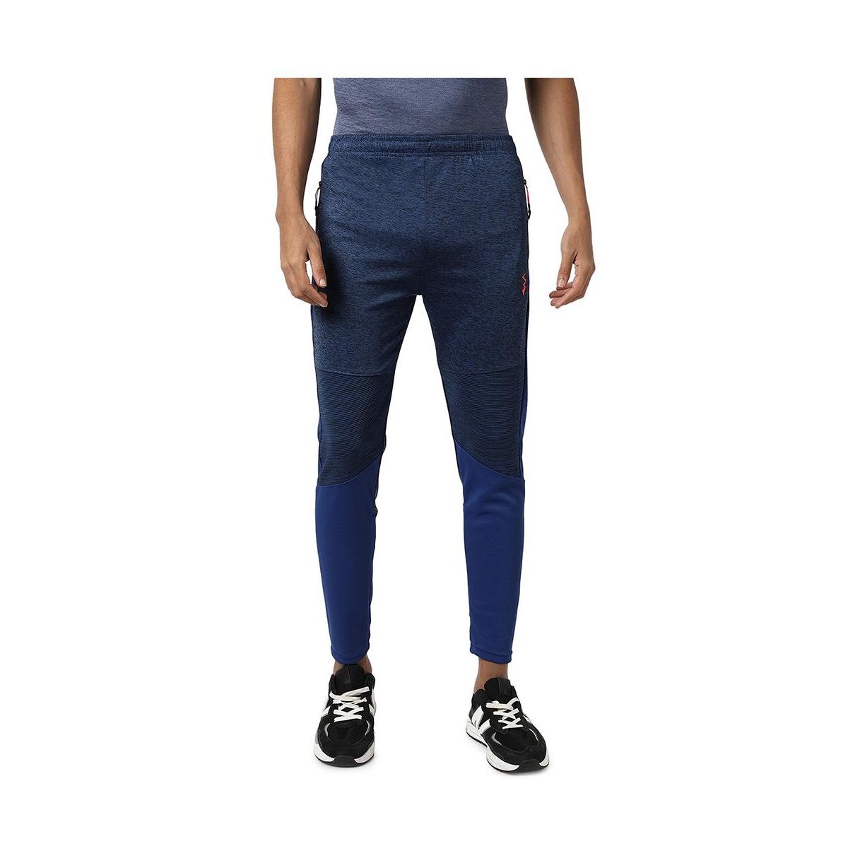 Men's Indigo Blue Side-Striped Track pants - Indigo blue