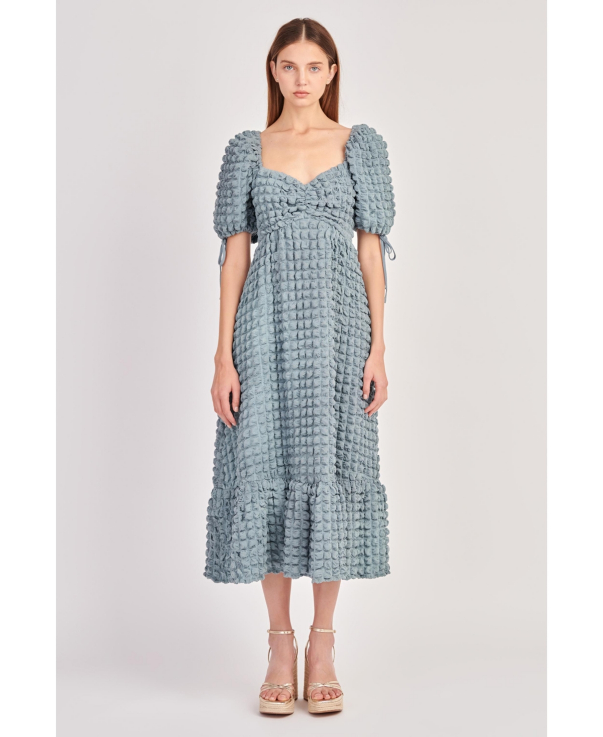 chinese dress ladies Textured Sleeveless Maxi Dress – Endless Rose
