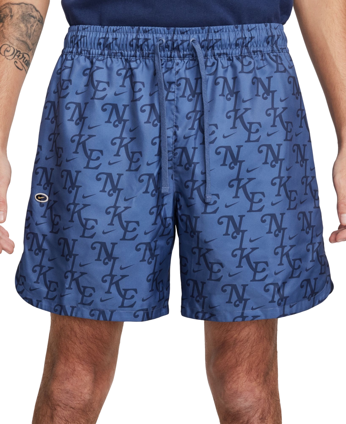 Nike Men's Sportswear Woven-lined Flow Shorts In Diffused Blue,thunder Blue